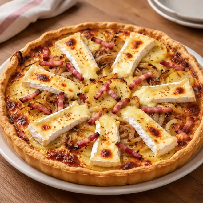 Tarte salée pommes de terre et fromage facile