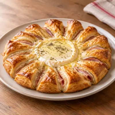 Tarte soleil au camembert fondant facile