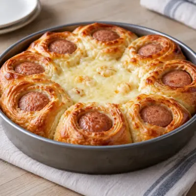 Tarte-soleil feuilletée facile au fromage