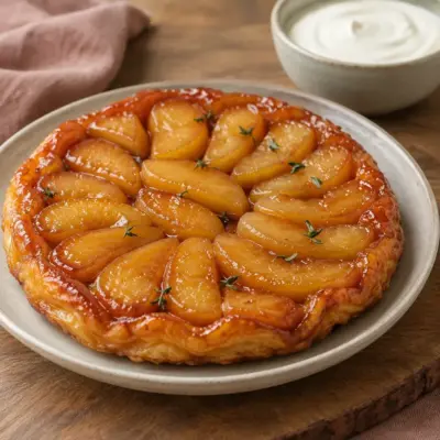 Tarte Tatin facile aux pommes caramélisées