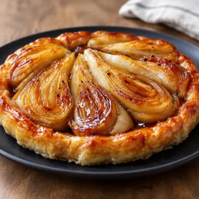 Tarte tatin d’endives facile et caramélisée