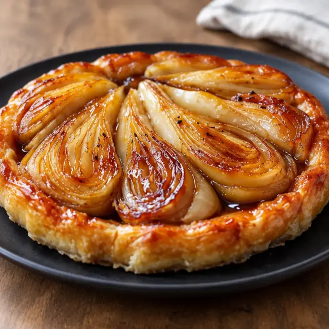 Tarte tatin d’endives facile et caramélisée