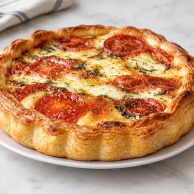 Tarte tomate-mozzarella facile et fondante