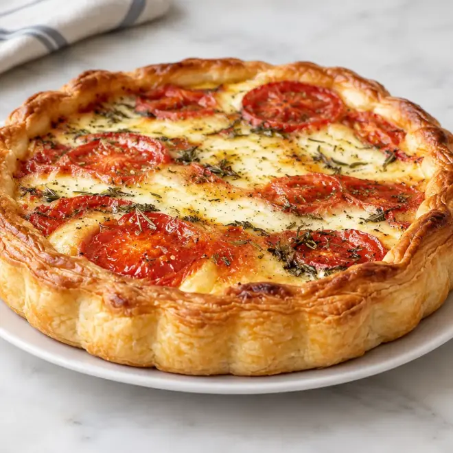 Tarte tomate-mozzarella facile et fondante