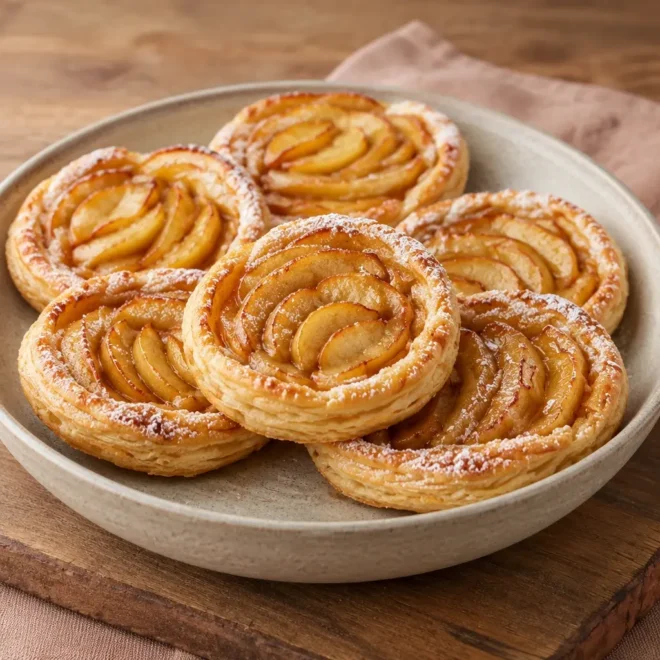 Tartelettes aux pommes : recette feuilletée facile