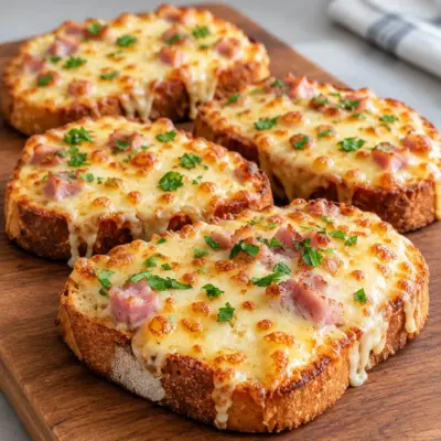 Tartines gratinées recette facile et fondante