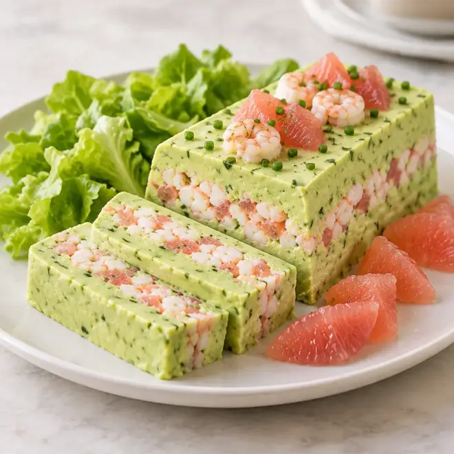 Terrine d’avocat aux crevettes facile et fraîche