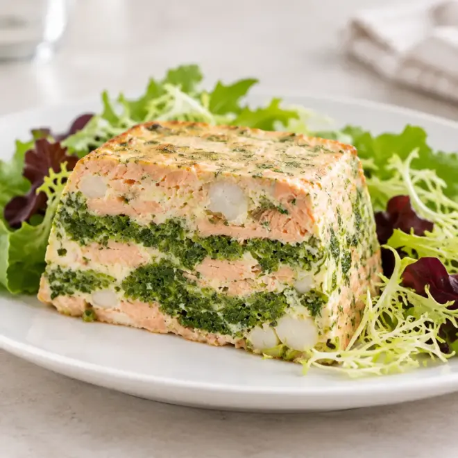 Terrine de poisson au saumon et Saint-Jacques