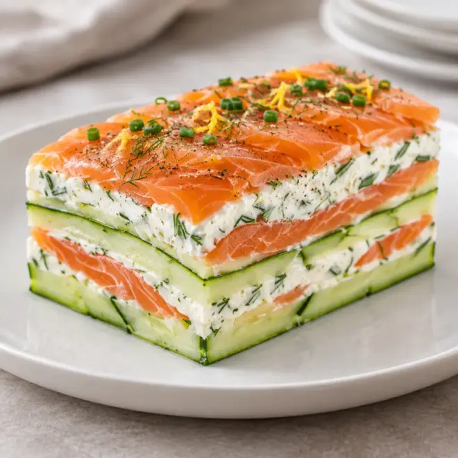 Terrine de courgettes facile au saumon fumé