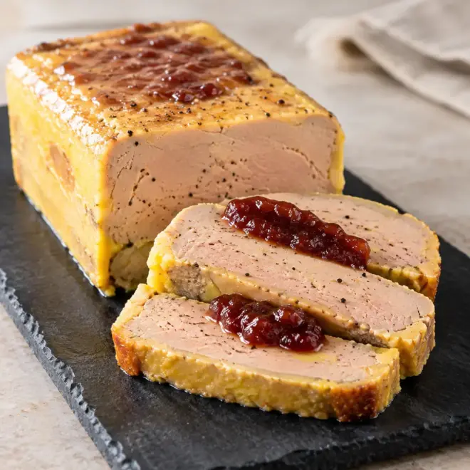 Terrine de foie gras fondante au bain-marie