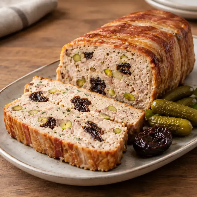 Terrine de lapin maison aux pistaches