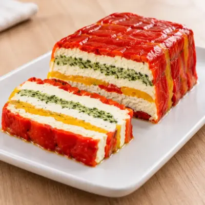 Terrine de poivrons : recette froide au basilic