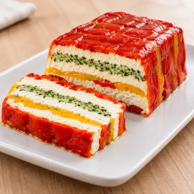 Terrine de poivrons : recette froide au basilic