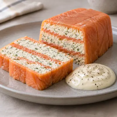 Terrine de saumon facile, fondante et fraîche