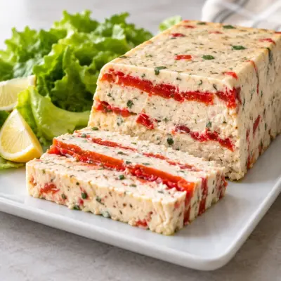 Terrine de thon, recette aux poivrons rôtis