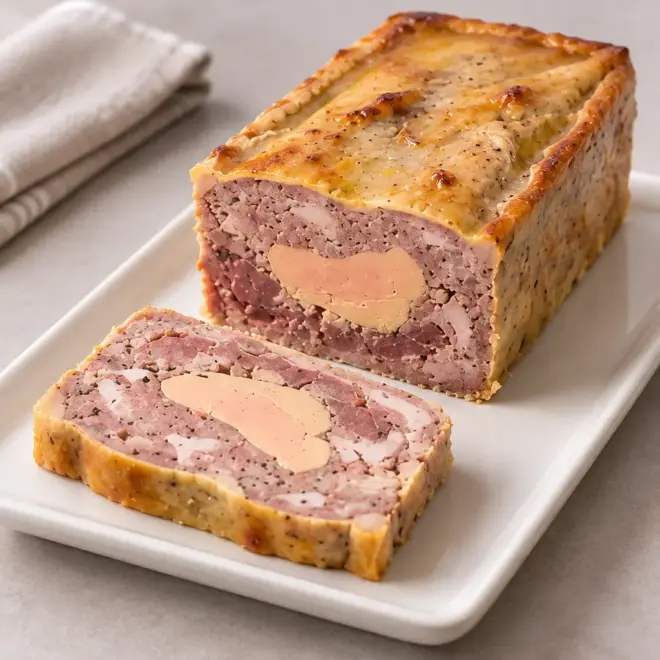 Terrine de viande au foie gras maison