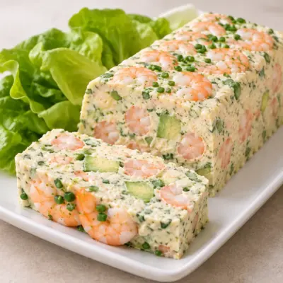 Terrine froide de crevettes et avocat facile