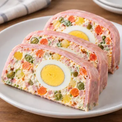 Terrine jambon-œuf recette froide et facile