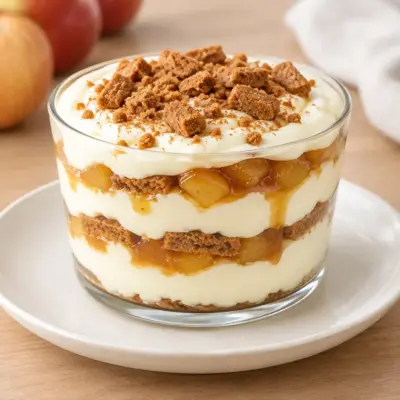 Tiramisu aux pommes caramélisées facile