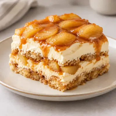 Tiramisu pommes caramélisées facile et fondant