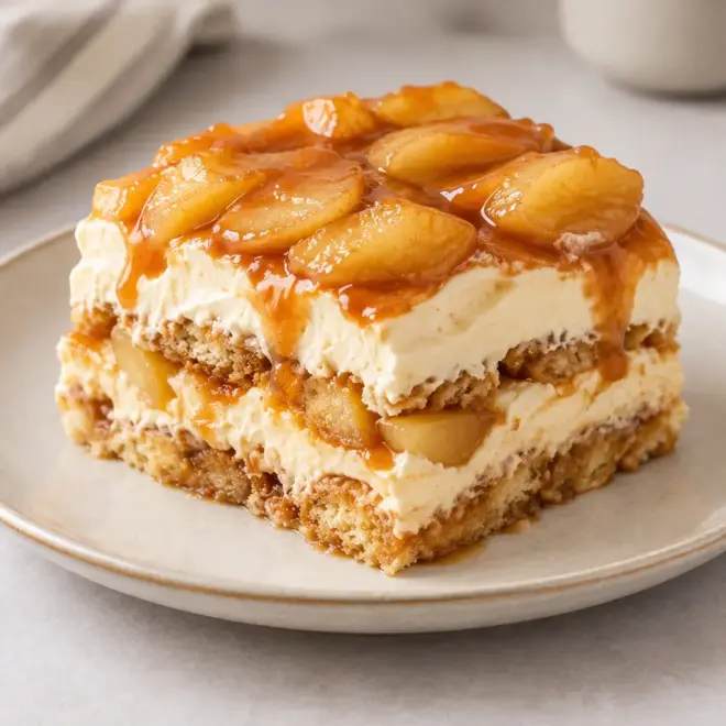 Tiramisu pommes caramélisées facile et fondant