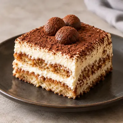Tiramisu classique facile et crémeux