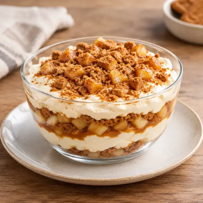 Tiramisu pommes caramel beurre salé facile