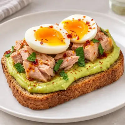 Toast avocat thon : recette facile à l’œuf mollet