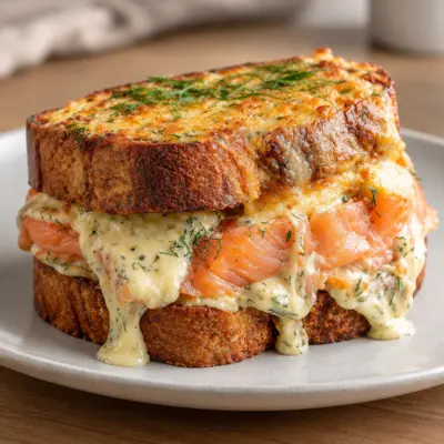Toast chaud au saumon fumé facile et fondant