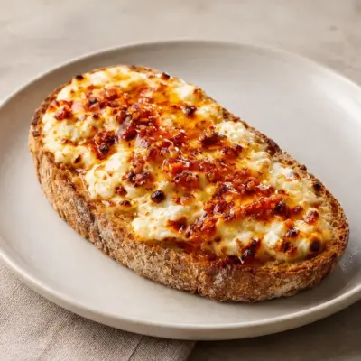 Toast cottage cheese à l’airfryer facile