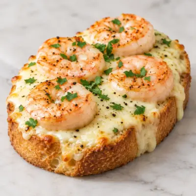 Toasts aux crevettes gratinés faciles