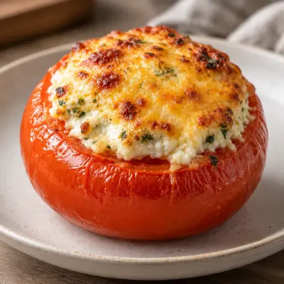 Tomates farcies recette crémeuse et gratinée