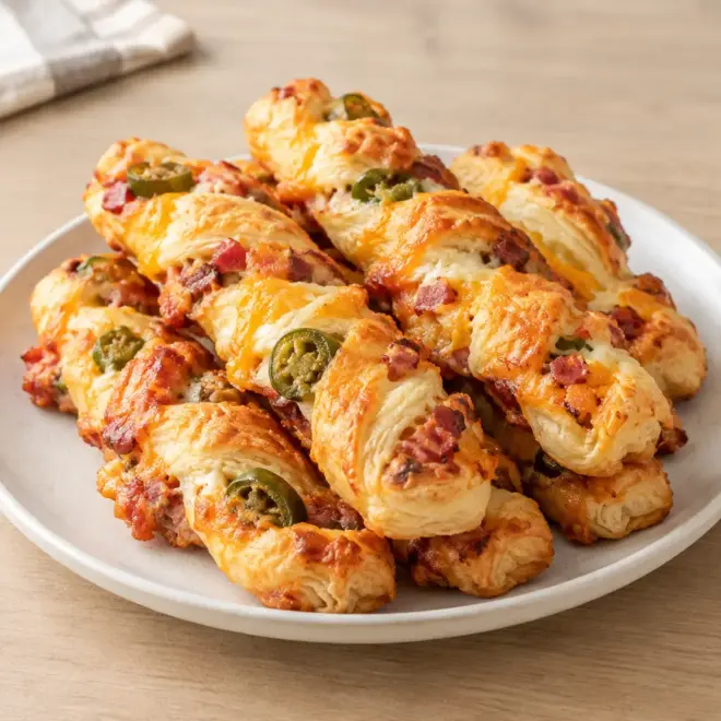 Torsades feuilletées au jalapeño et au fromage