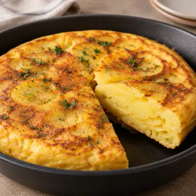 Tortilla espagnole recette fondante et dorée