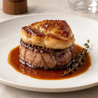 Tournedos Rossini recette au foie gras et truffe