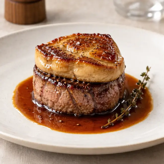 Tournedos Rossini recette au foie gras et truffe