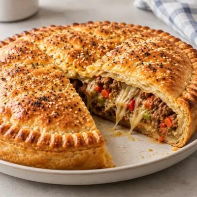 Tourte à la viande recette facile et fondante