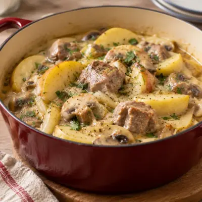 Veau à la normande : recette crémeuse au cidre