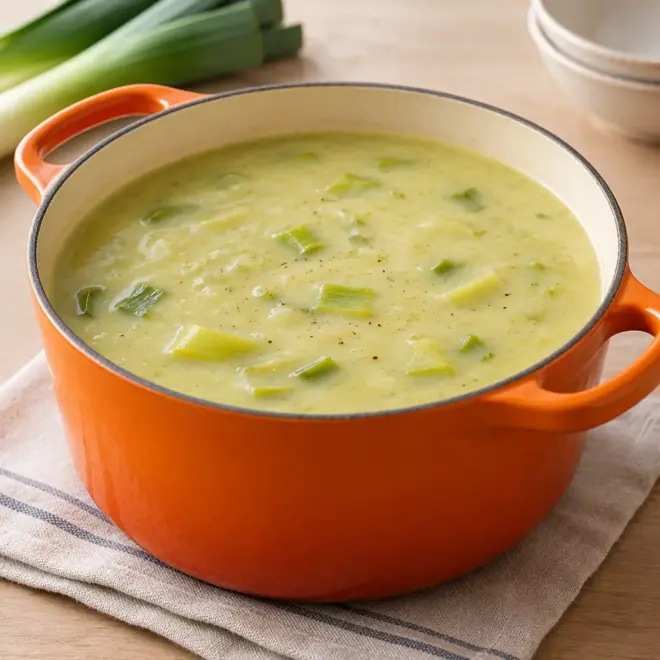 Velouté de poireaux, crémeux et facile à réussir
