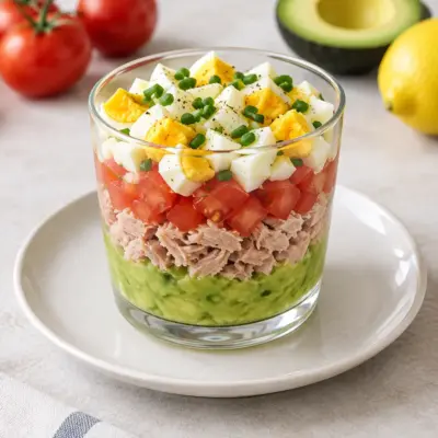 Verrine avocat thon : recette fraîche et facile