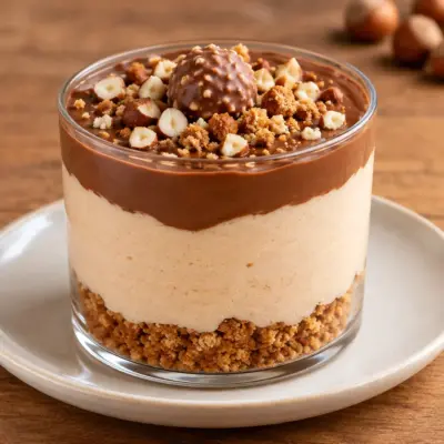Verrine chocolat-noisette facile et crémeuse