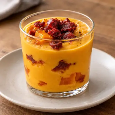 Verrines de courge et chorizo faciles