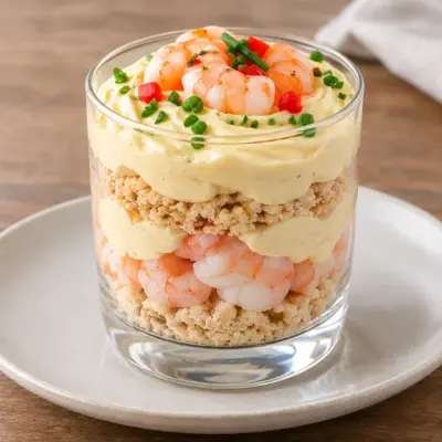 Verrines de crevettes faciles et croustillantes