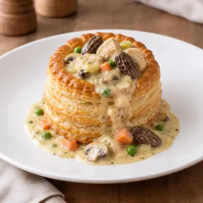 Vol-au-vent au poulet : recette crémeuse