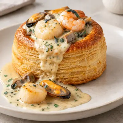 Vol-au-vents fruits de mer : recette croustillante