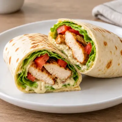 Wraps de poulet grillé faciles et crémeux