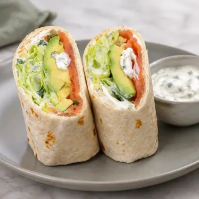 Wraps saumon fumé avocat faciles et frais