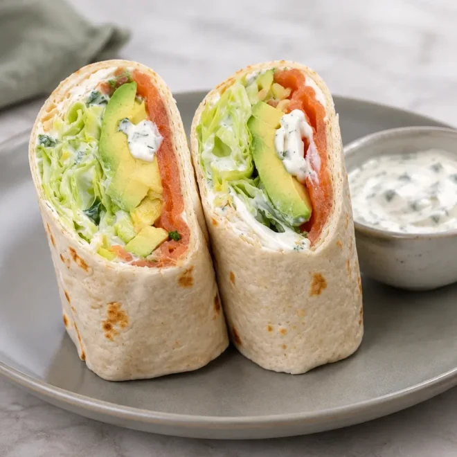 Wraps saumon fumé avocat faciles et frais